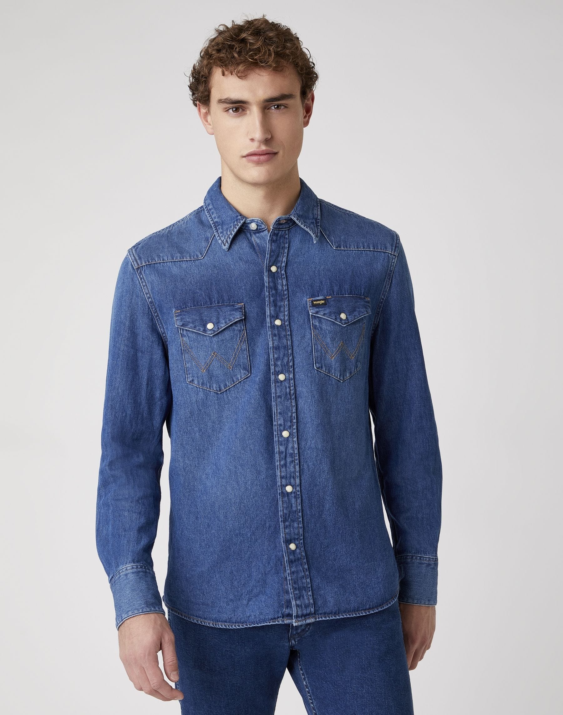 Denim flannel deals