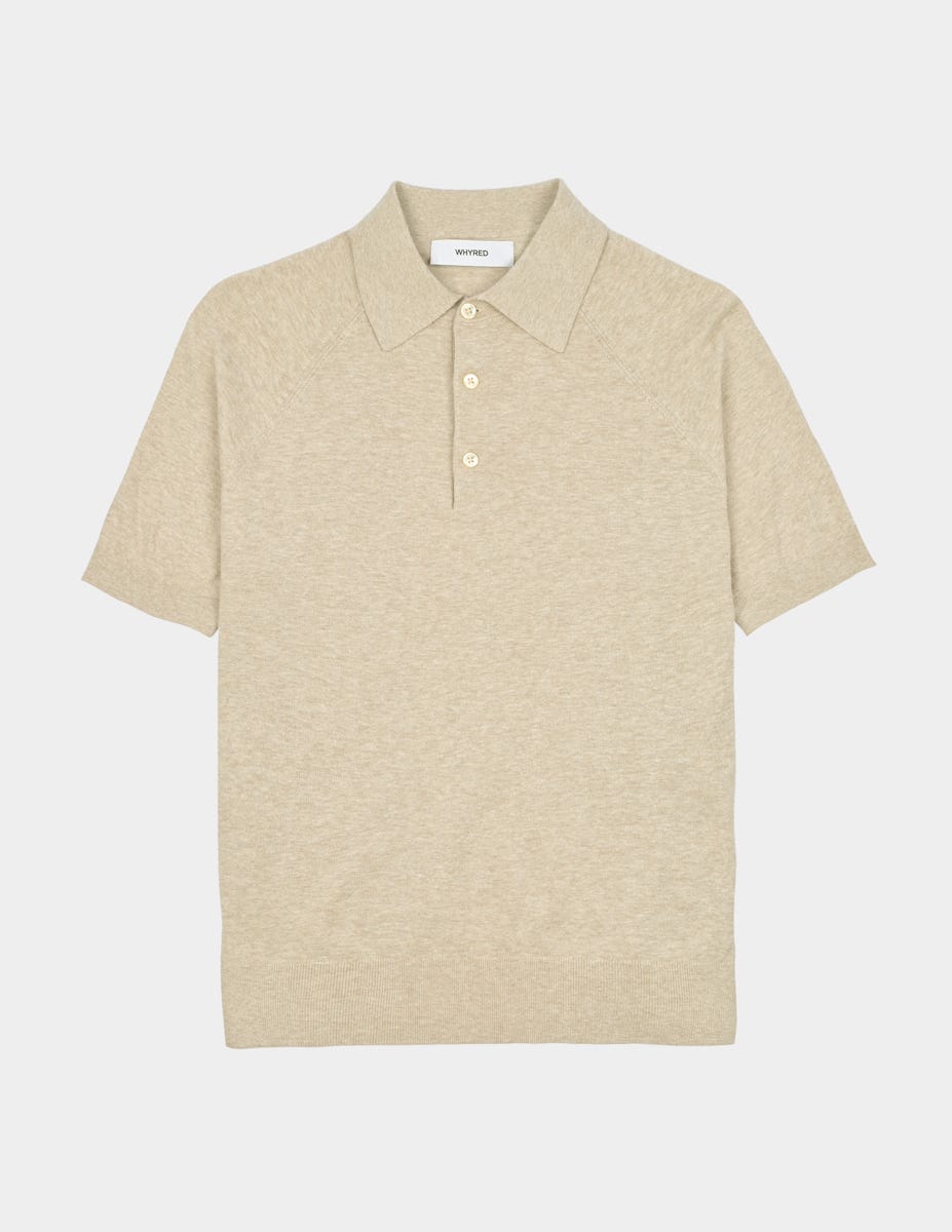 Raglan Polo Beige